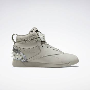 Reebok Freestyle Hi Siva - Damske Botasky